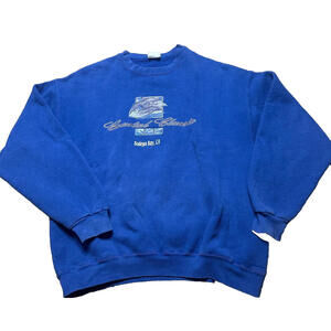 VTG Lee Ultraweight Bodega Bay Large L Sweater Pullover Dolphins Coastal Classic